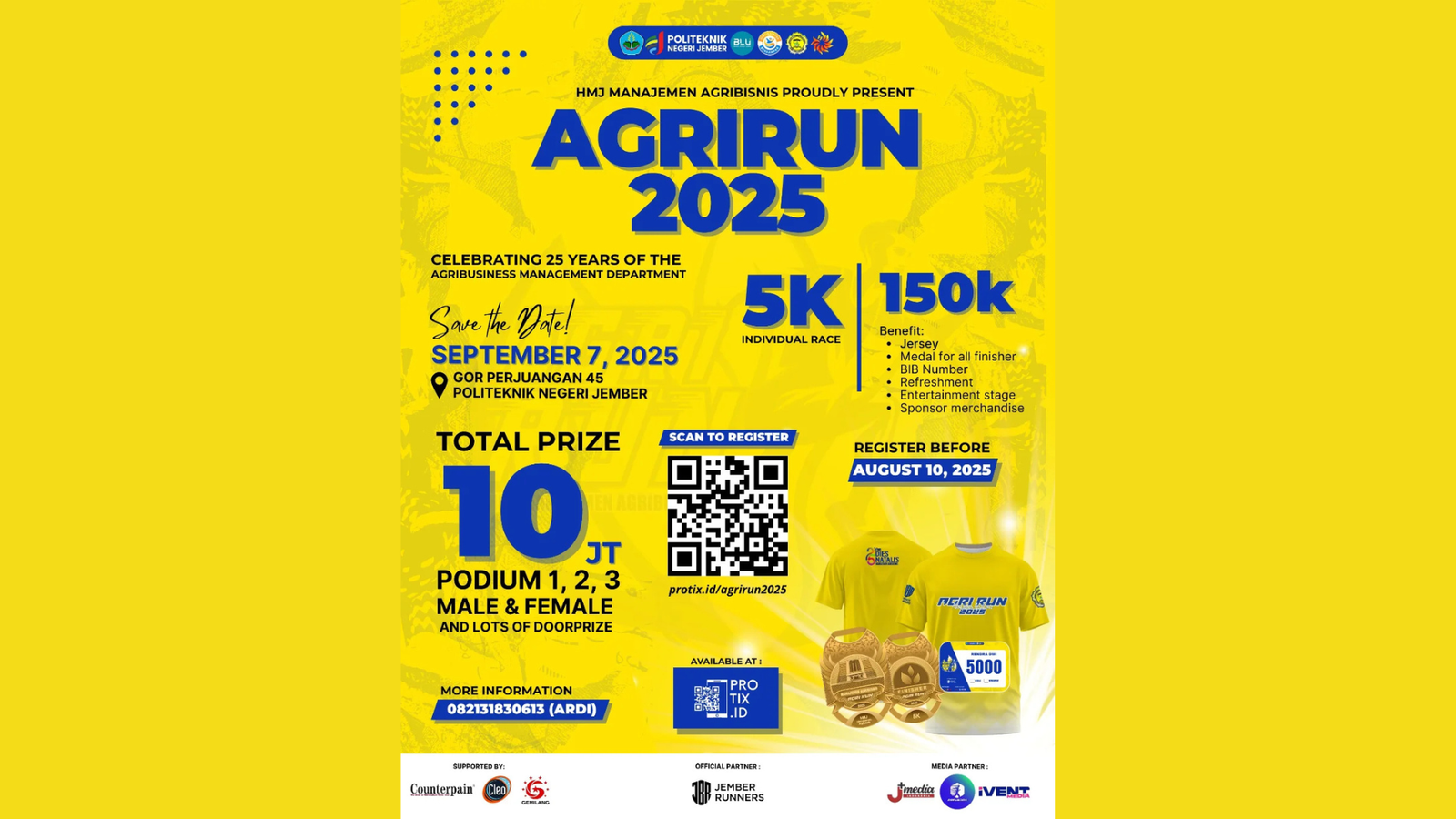 AGRIRUN 2025 Siap Digelar, Catat Tanggalnya!