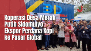 Koperasi Desa Merah Putih Sidomulyo Ekspor Perdana Kopi ke Pasar Global