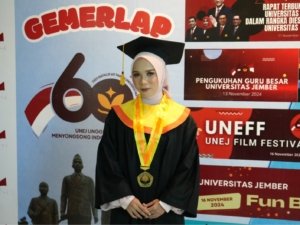 Universitas Jember Gelar Wisuda, Iqnes Septya Arifani Raih IPK Tertinggi