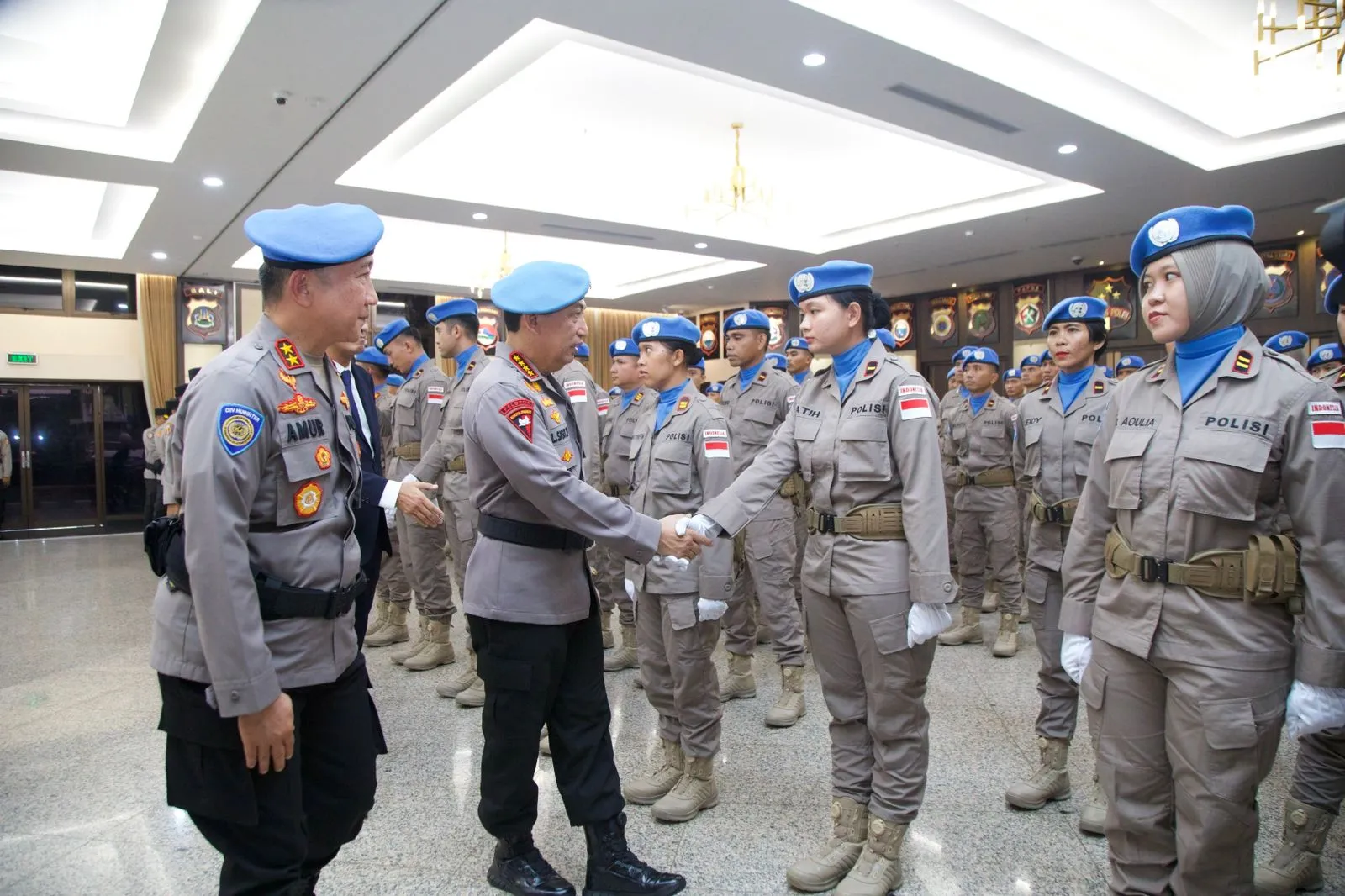 Kapolri Lepas Satgas FPU 7 MINUSCA ke Afrika Tengah