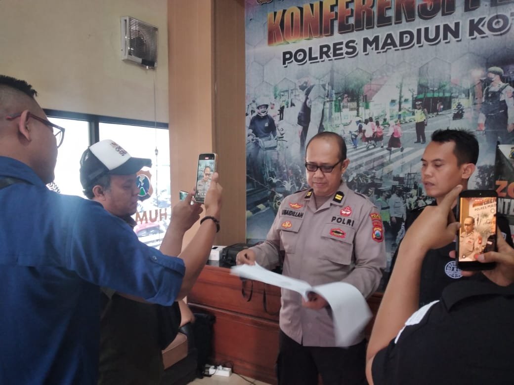 Operasi Tumpas Semeru 2025, Polres Madiun Kota Amankan 7 Tersangka dan 1 Kg Ganja
