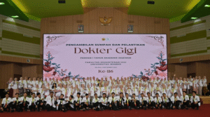 FKG UNEJ Lantik 122 Dokter Gigi Baru, Tiga Raih Predikat Lulusan Berprestasi