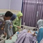 Dirgakum Polantas Polri Tinjau Korban Luka Kecelakaan Bus Maut di Jember