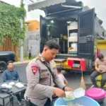 Polda Jatim Dirikan Dapur Lapangan Ponpes Sidoarjo