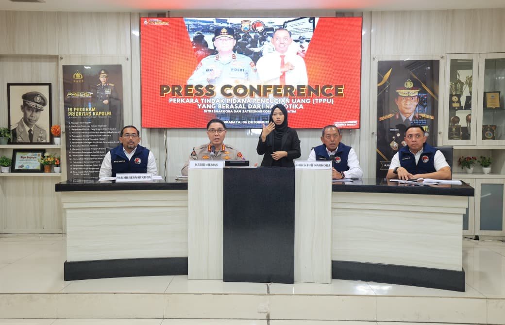 Polda Jatim Ungkap 1.757 Kasus Narkoba, Sita Aset Rp30,1 Miliar
