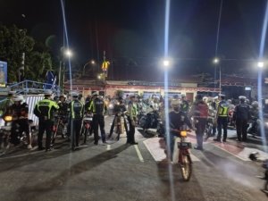 Polres Kediri Kota Tindak Ranmor Tak Sesuai Spektek