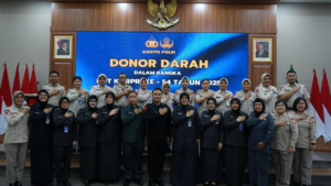 Korbrimob Polri Gelar Donor Darah Peringati HUT Ke-54 KORPRI