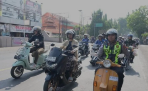 Polres Pasuruan Gelar Touring Bersholawat untuk Kampanye Keselamatan Lalu Lintas
