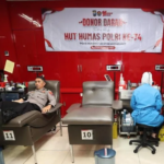 Polda Jatim Gelar Donor Darah Peringati HUT Humas Polri ke-74