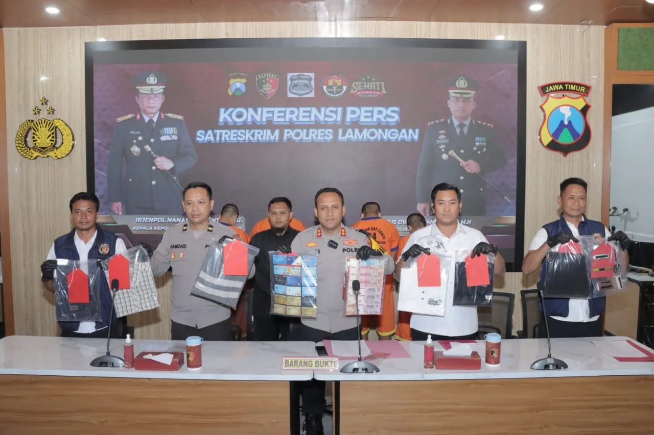 Polres Lamongan Amankan Komplotan Ganjal ATM Belajar YouTube