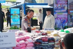 Presiden Prabowo Apresiasi Polri Ungkap 214 Ton Narkoba