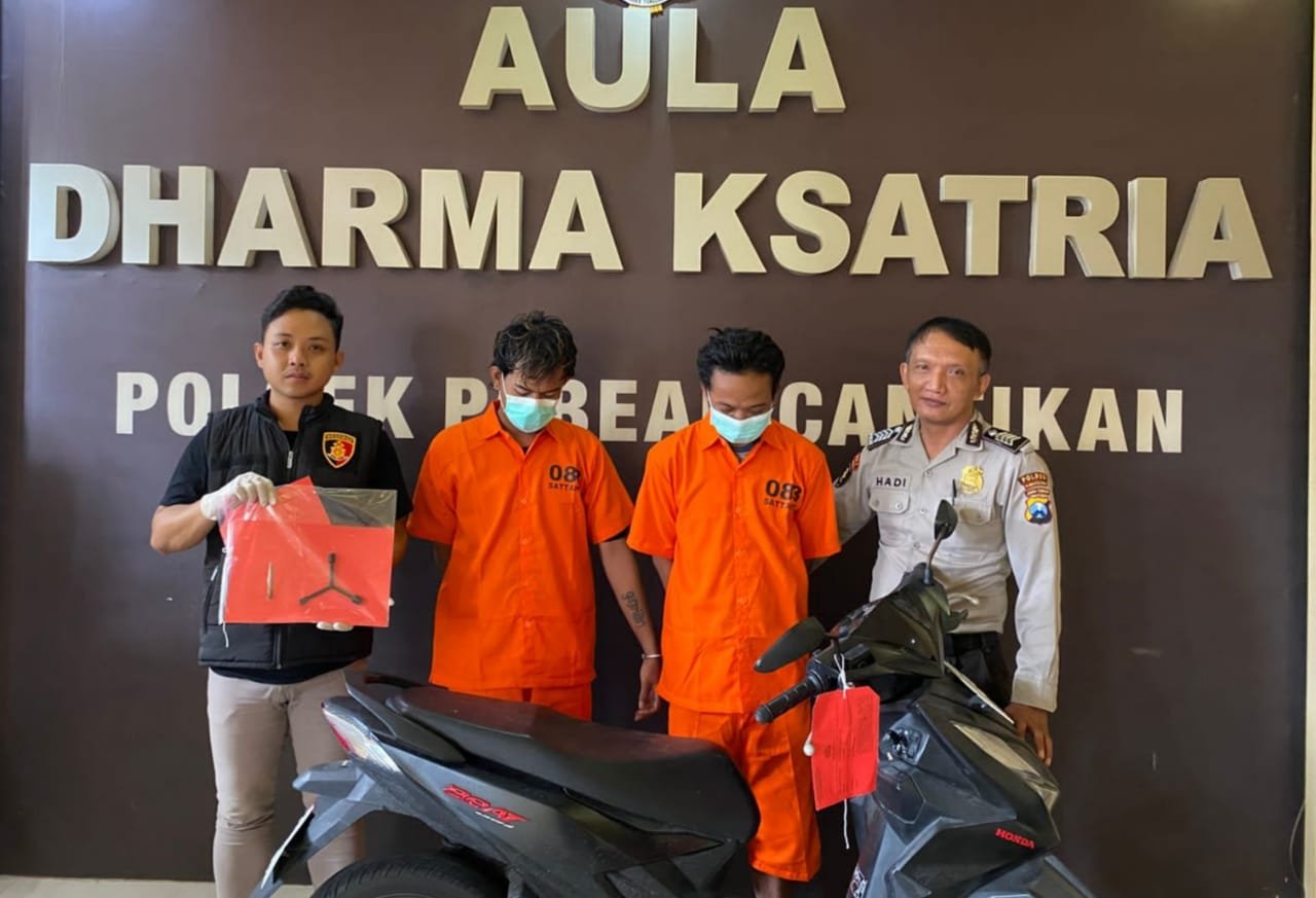 Komplotan Pencuri Motor Toko Listrik Jagalan Surabaya Diringkus