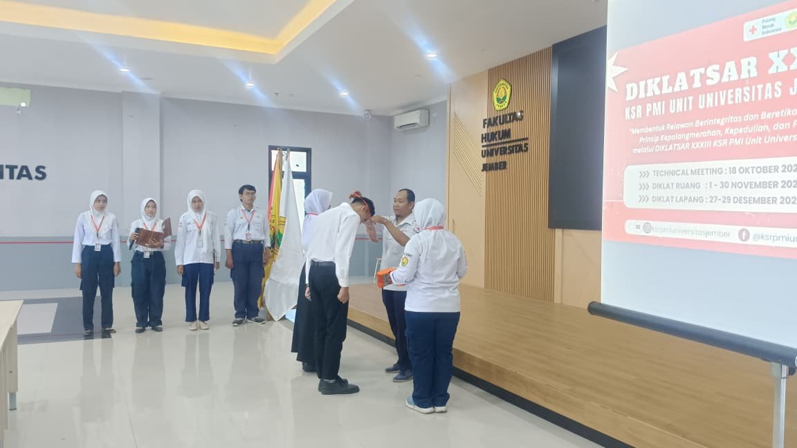KSR PMI UNEJ Gelar Diklatsar Ke-33 Jaga Mata Air Perkaderan