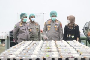 Kapolresta Sidoarjo Pastikan Menu Makan Bergizi Gratis Standar