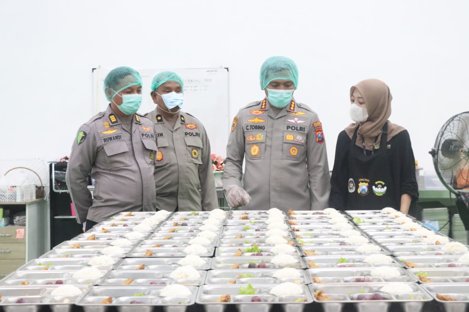 Kapolresta Sidoarjo Pastikan Menu Makan Bergizi Gratis Standar
