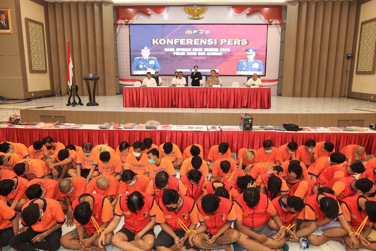Polda Jatim Amankan 1.135 Tersangka Kejahatan Operasi Sikat Semeru