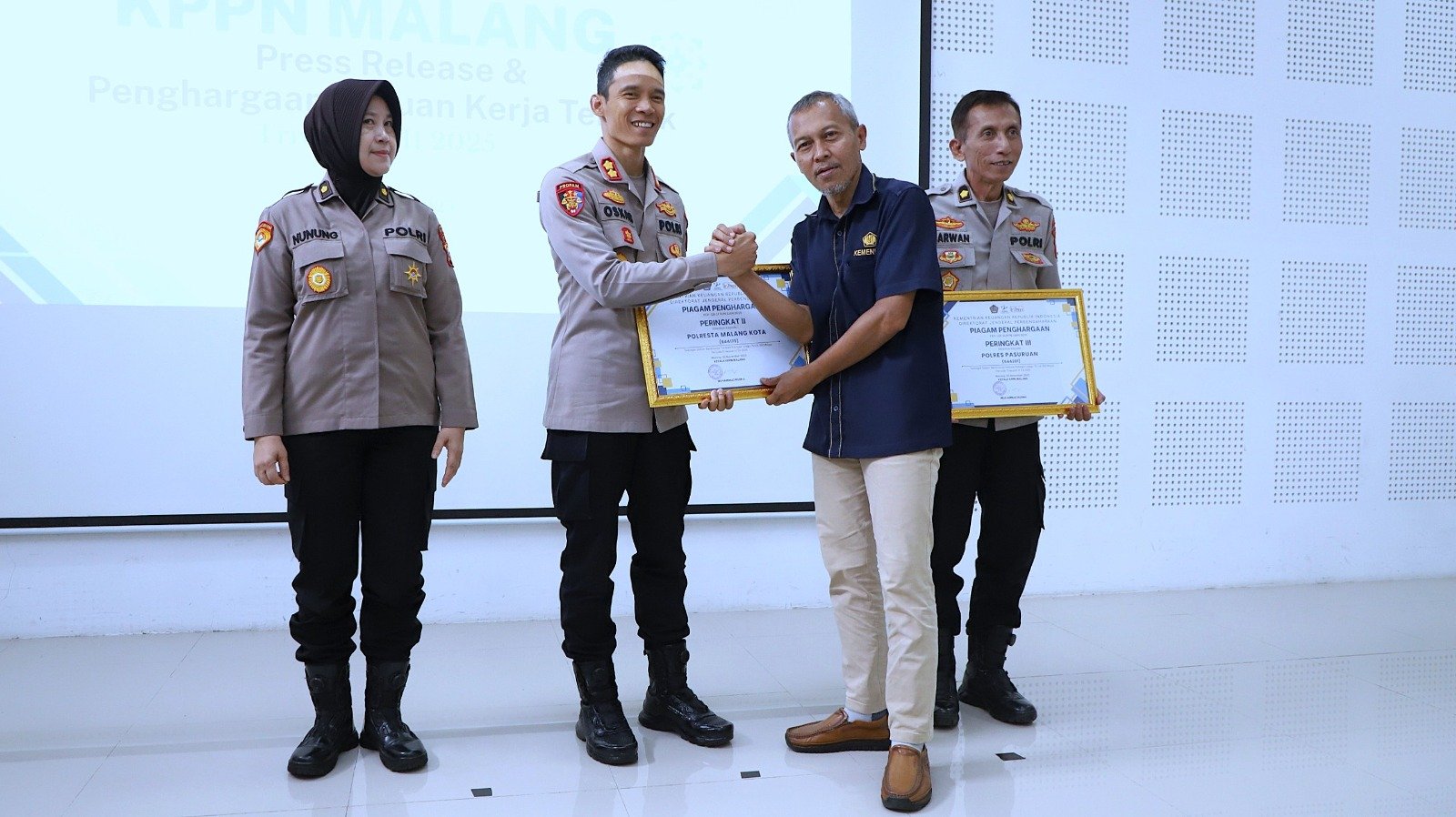 Polresta Malang Kota Raih Penghargaan Penyerapan Anggaran Terbaik KPPN