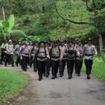 Sambut HUT Brimob Polres Madiun Napak Tilas ke Monumen Sakip-Sanali