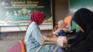 NU Rambipuji Jember Gagas Donor Darah Bonus Soto