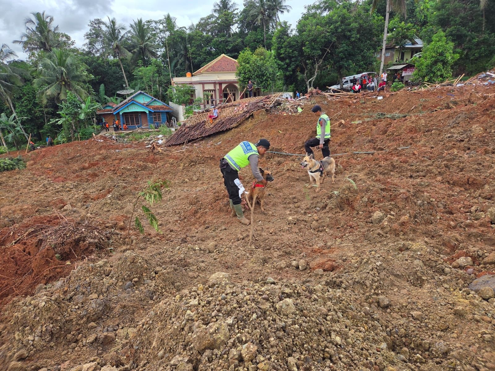 Polri Kerahkan K9 dan Ratusan Personel Cari Korban Longsor