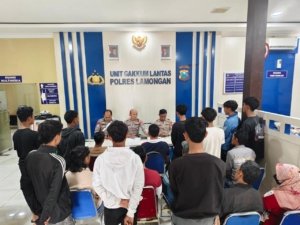 Polres Lamongan Amankan Pelaku Balap Liar Dalam Rangka Operasi Zebra Semeru