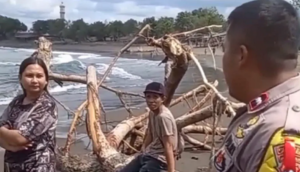 Cegah Laka Laut, Polisi Larang Wisatawan Berenang ke Tengah Pantai Jember