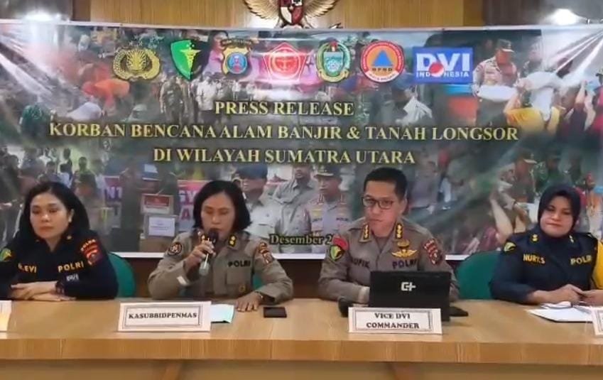 Tim DVI Polri Identifikasi 290 Korban Sumut, Siapkan Tes DNA untuk Korban Hilang