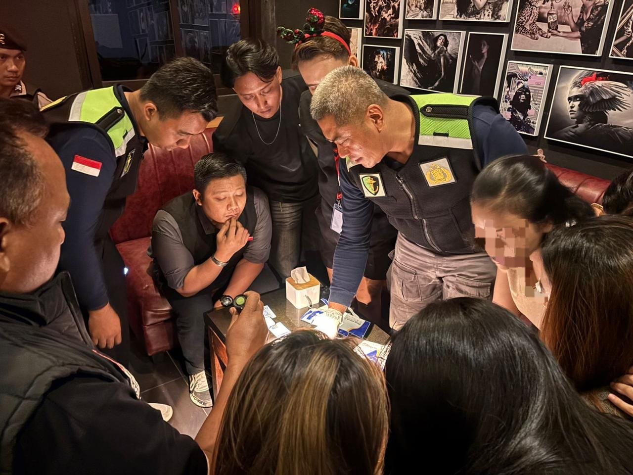 Polres Kediri Gelar Razia Gabungan di Tempat Hiburan Malam Jelang Nataru