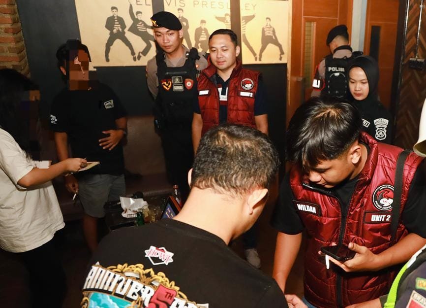 Polres Jember Gelar Razia Tempat Hiburan Malam, Pastikan Nataru Kondusif