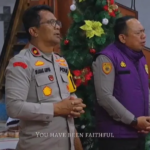 Polri Rayakan Natal Bersama Warga Terdampak Bencana di Tapanuli Utara