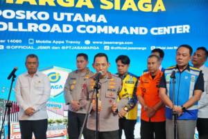 Kapolri dan Menhub Pastikan Keamanan Jalur Nataru di JMTC Bekasi
