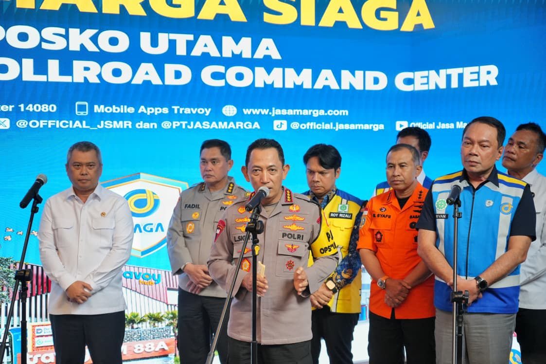 Kapolri dan Menhub Pastikan Keamanan Jalur Nataru di JMTC Bekasi