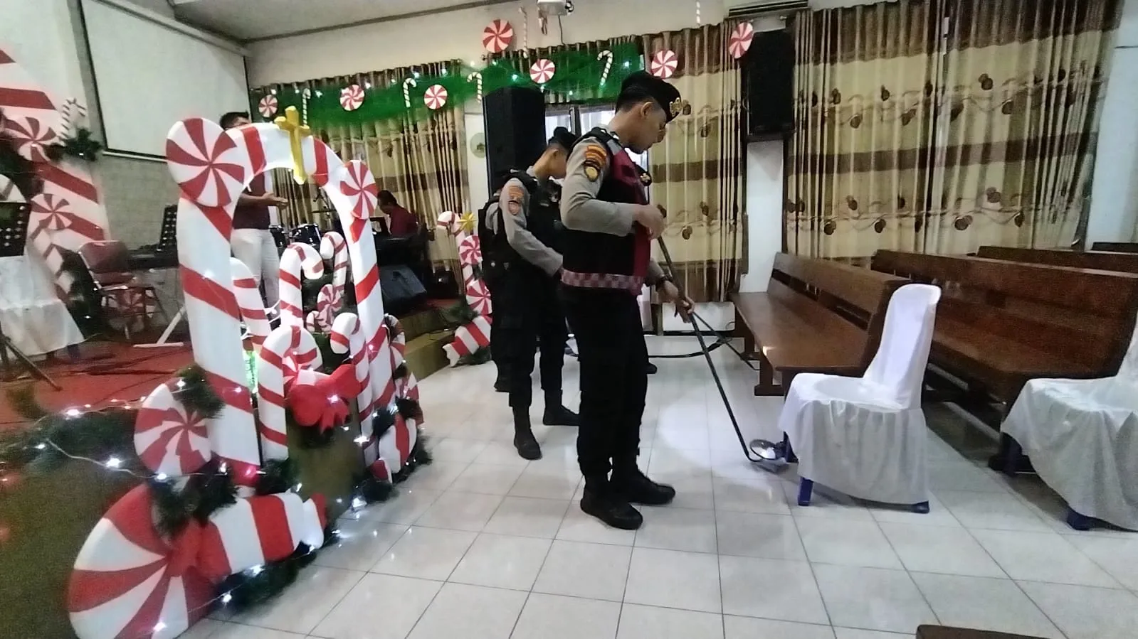Jamin Keamanan Ibadah Natal, Polres Bojonegoro Sterilisasi Sejumlah Gereja