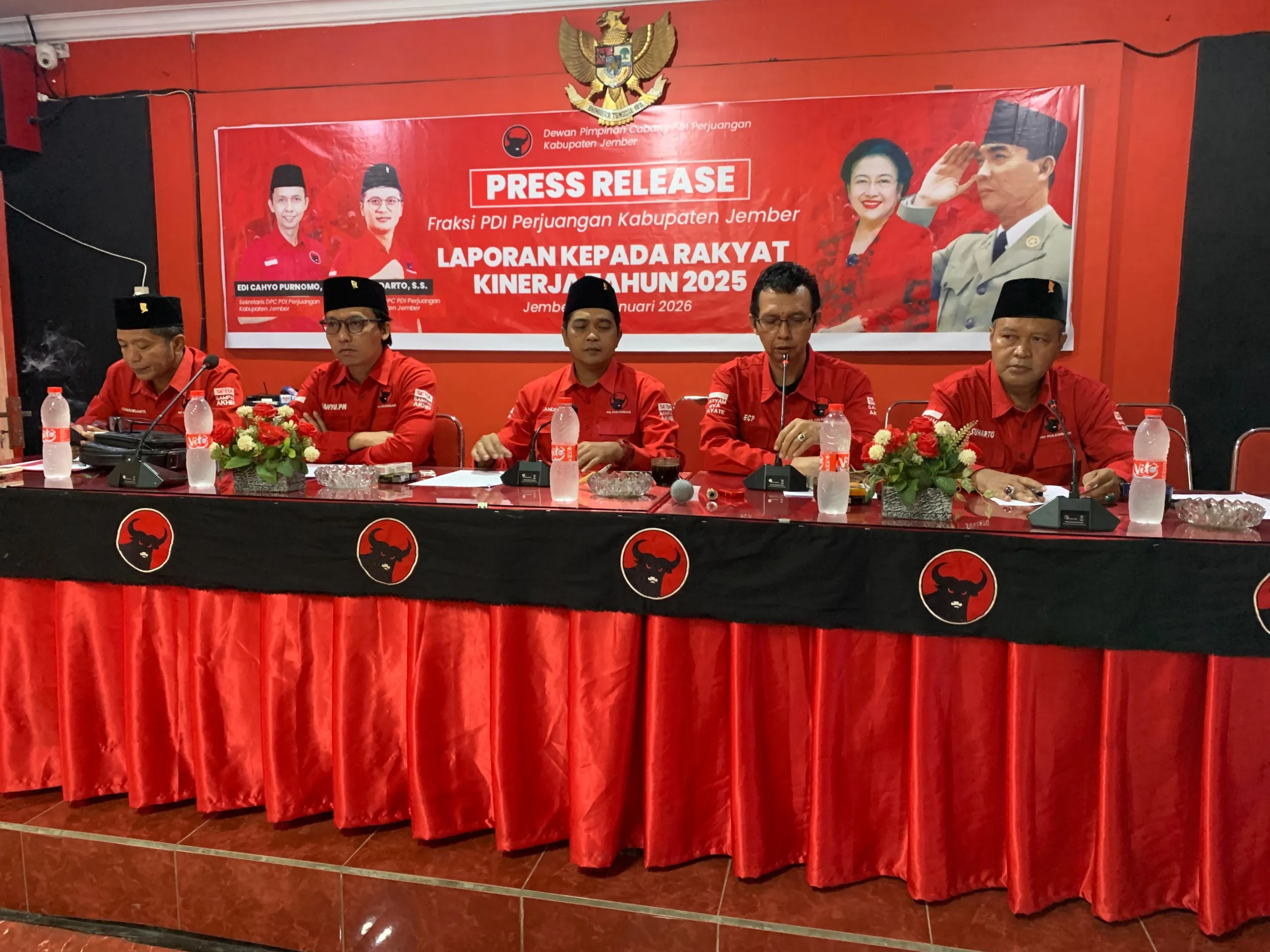 Fraksi PDI Perjuangan Jember Sampaikan Laporan Kinerja dan Fokus Entaskan Kemiskinan