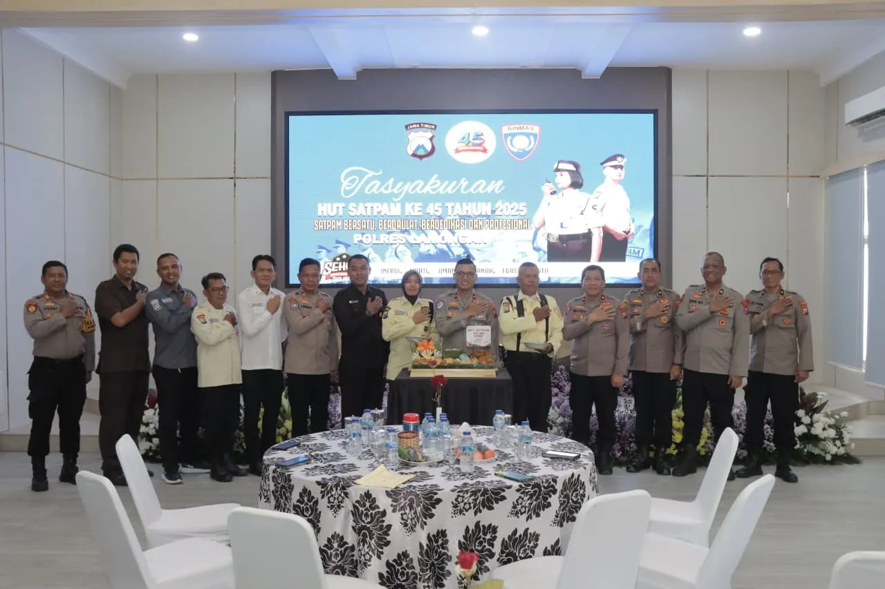 Pesan Kapolres Lamongan di Tasyakuran HUT Satpam ke-45