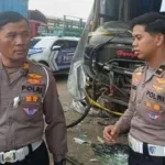 Satlantas Polres Kediri Kota Sebar Intel Pantau Bus Ugal-ugalan