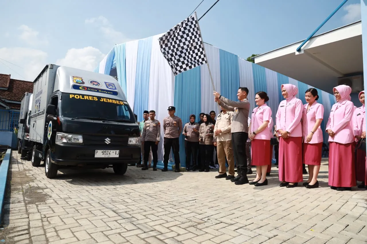 Kapolres Jember Resmikan Dapur SPPG Mayang Guna Sukseskan Makan Bergizi Gratis