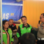 Polres Gresik Rangkul Driver Ojol Lewat Program Polantas Menyapa