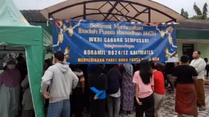 Wujud Toleransi, WKRI Sempusari Jember Gelar Warung Nasi Murah