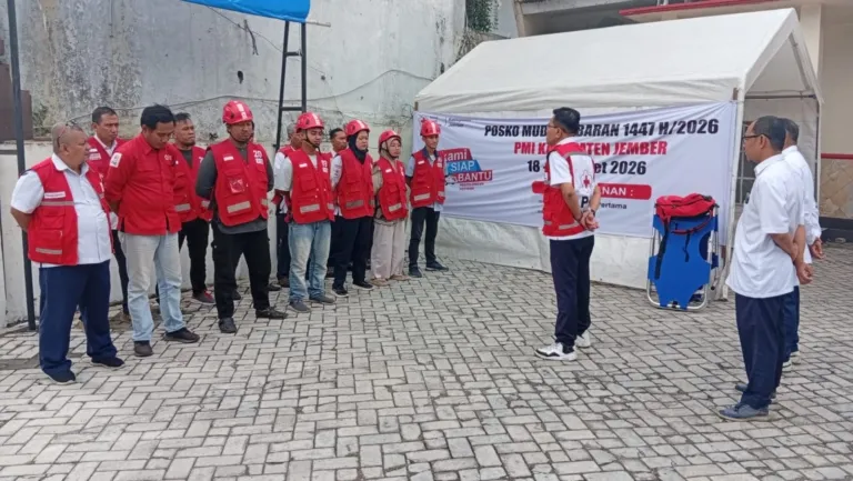 PMI Jember Siagakan Posko dan Tim Mobile Amankan Arus Mudik 2026