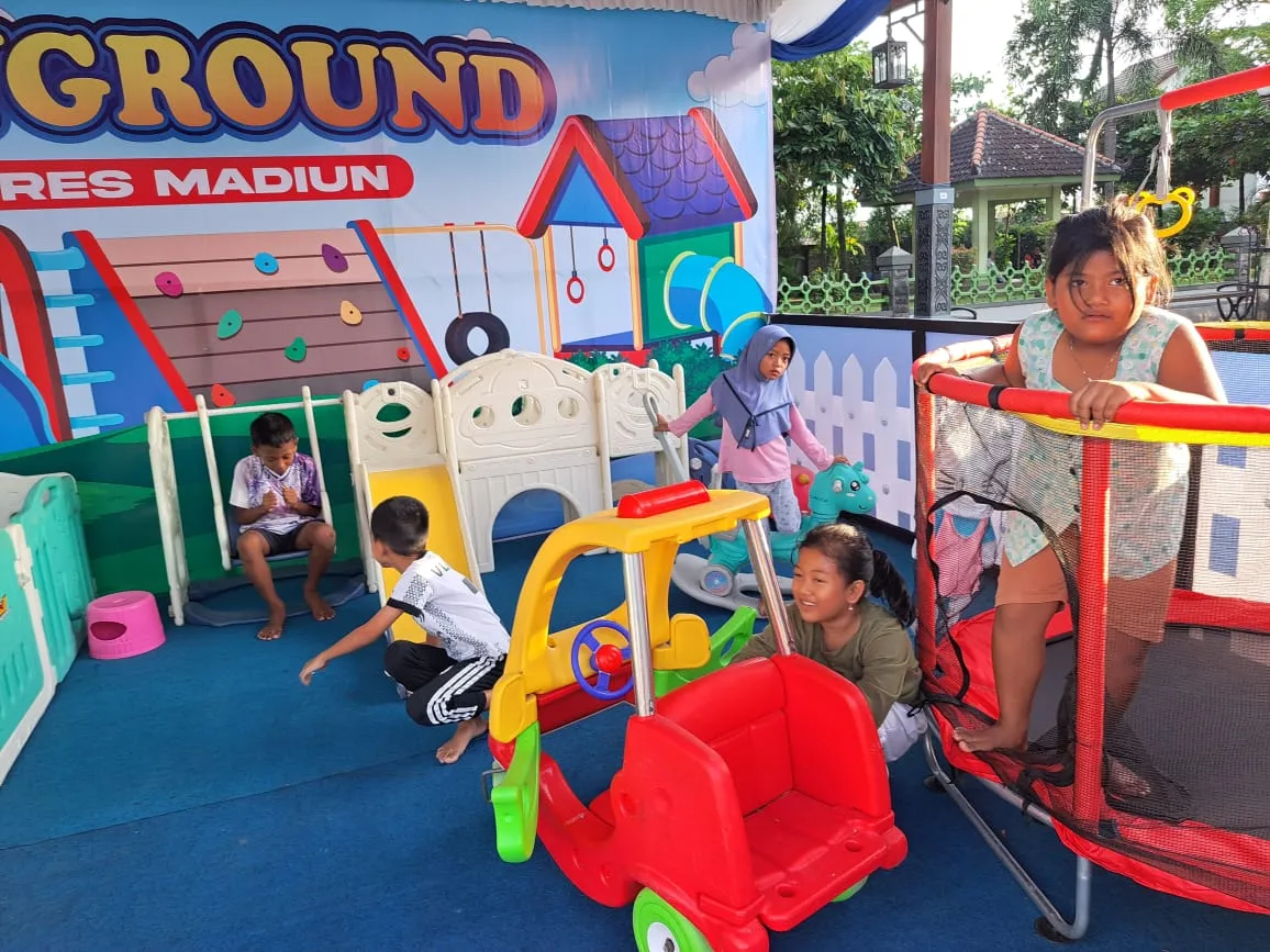 Polres Madiun Sediakan Playground Hingga Bengkel Gratis Mudik