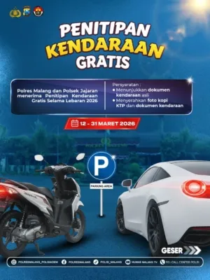 Mudik Tenang Polres Malang Buka Layanan Penitipan Kendaraan Gratis di 30 Polsek
