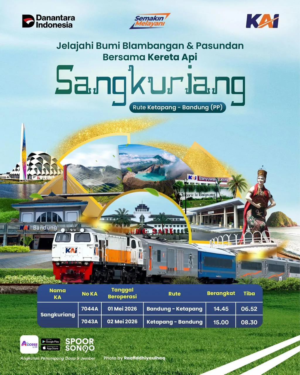 KA Sangkuriang Resmi Beroperasi Hubungkan Ketapang–Bandung Tanpa Transit