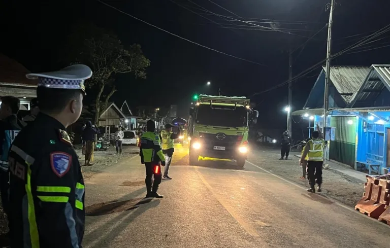 Polres Jember Batasi Kecepatan Truk di Jalur Kasian Puger