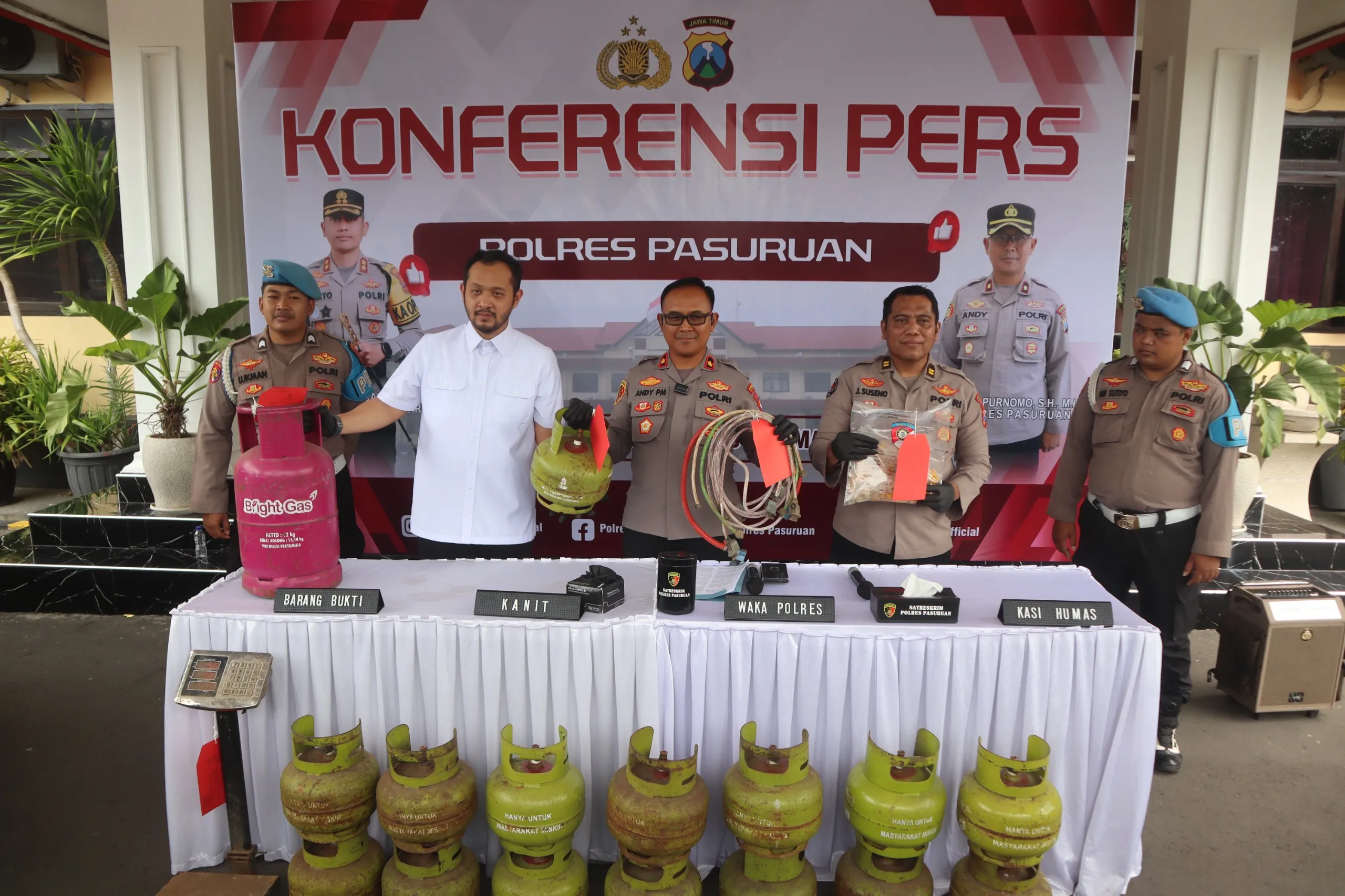 Polres Pasuruan Tangkap Dua Pelaku Penyalahgunaan LPG Subsidi