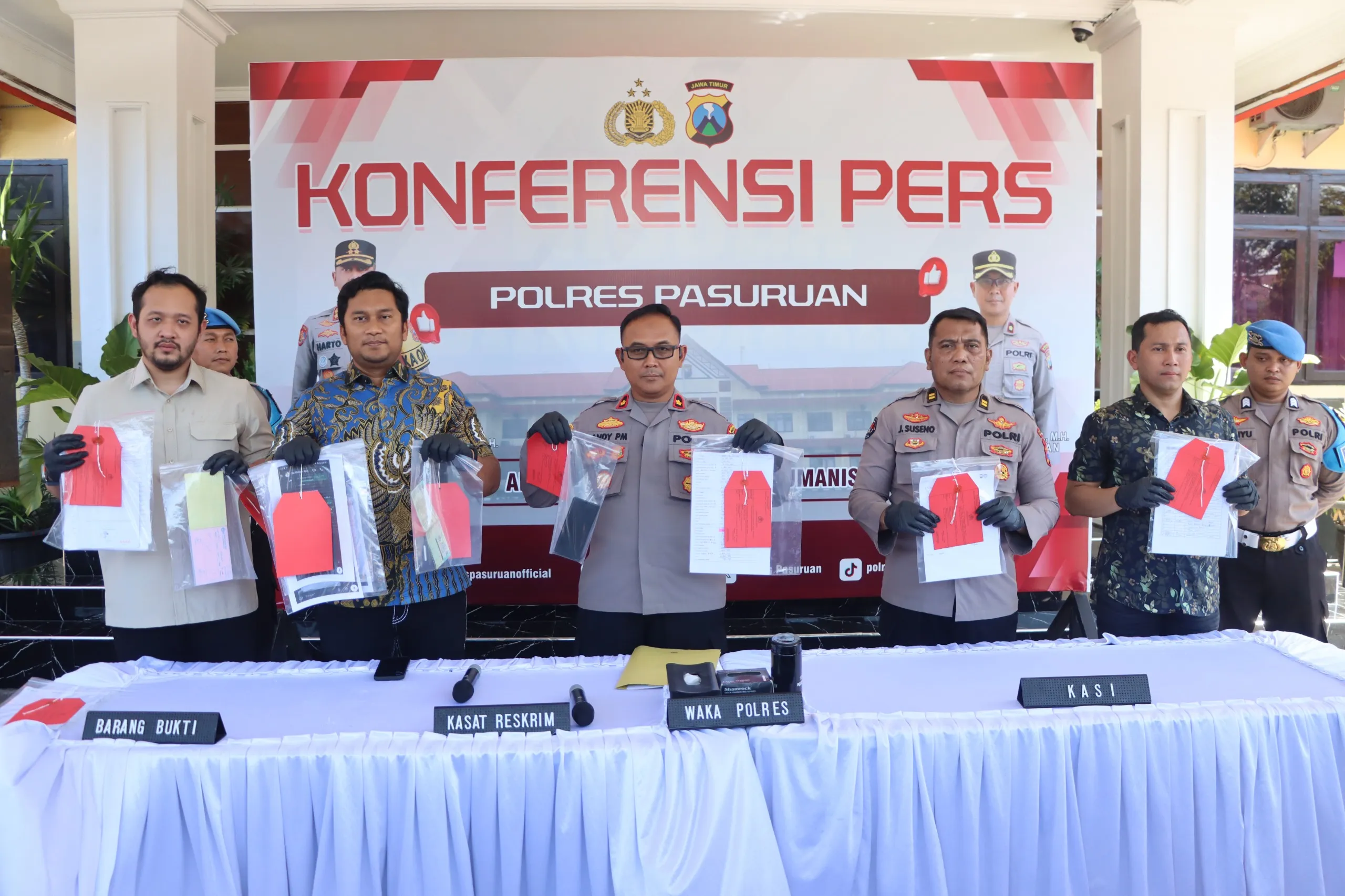 Polres Pasuruan Bongkar Tambang Andesit Ilegal di Purwosari