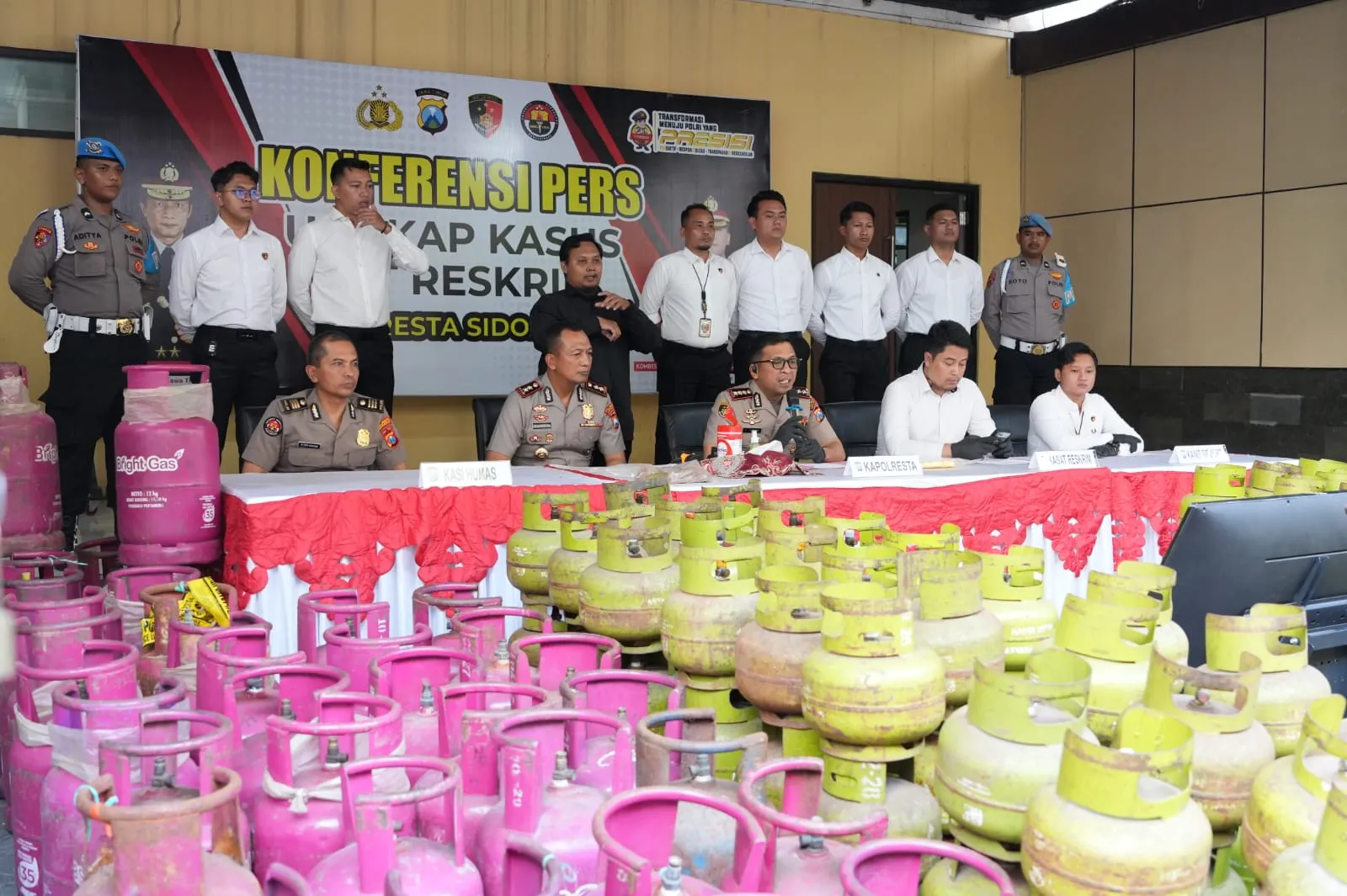 Polresta Sidoarjo Bongkar Sindikat LPG Oplosan dan Tangkap Dua Pelaku