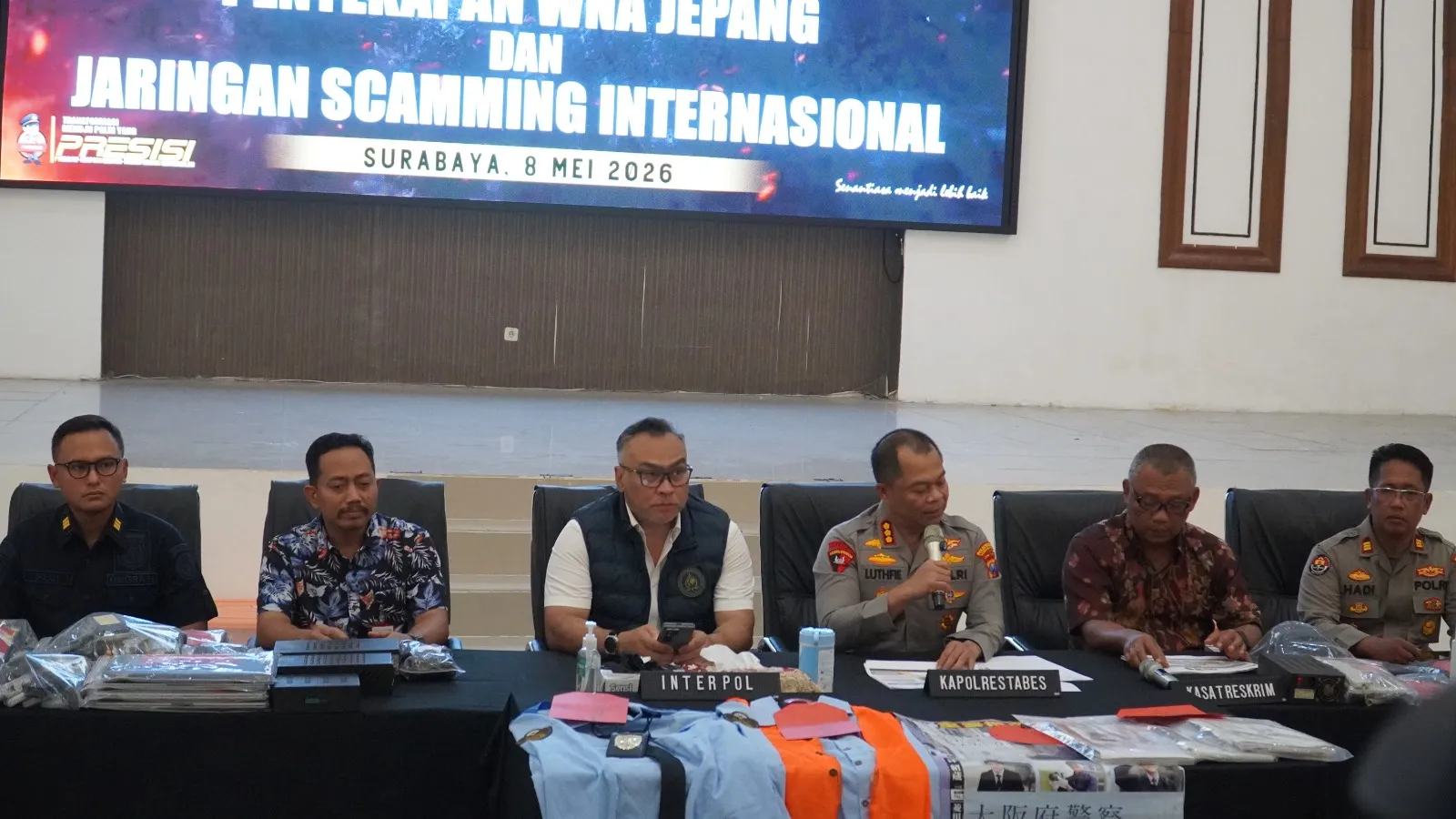 Polrestabes Surabaya Bongkar Jaringan Scamming Internasional