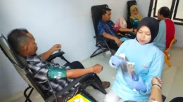 Warga Lereng Gunung Raung Sumbang 30 Kantong Darah