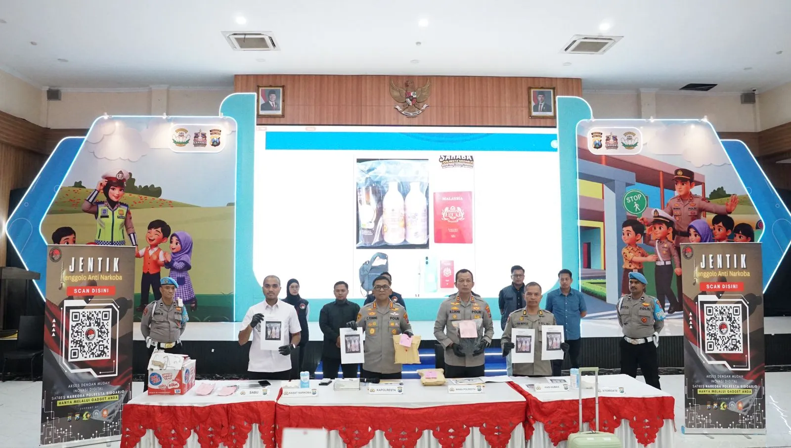 Polresta Sidoarjo Gagalkan Penyelundupan Narkotika Cair Jaringan Internasional